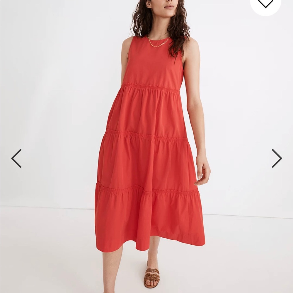 Madewell Cattail Tiered Dress